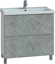 Vigo Тумба с раковиной Geometry 2-700 Como бетон – фотография-1