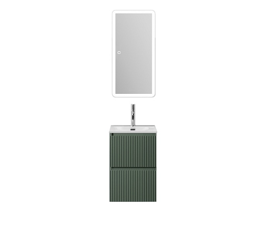 BelBagno Тумба с раковиной Uno mini 40 подвесная Еловый матовый с раковиной BB-8099-3-40 – картинка-15