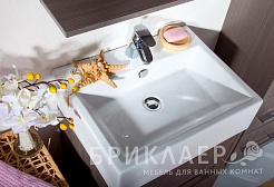 Бриклаер Мебель для ванной "Чили 55" серая лиственница – фотография-3