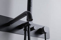 Allen Brau Смеситель для ванны Priority 5.31A05-31 (с внутренней частью) черный матовый – фотография-5