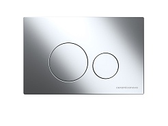 Ceramicanova Система инсталляции для унитазов Envision CN1001CH с кнопкой смыва Round цвет хром – фотография-4