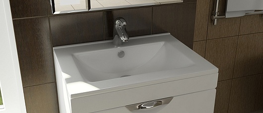 Vigo Тумба с раковиной "Kolombo 60" белая – фотография-4