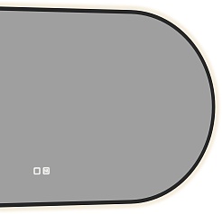 Aquanet Зеркало Контур 50x100 Led TX с подсветкой и антизапотеванием черное – фотография-10