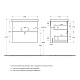 BelBagno Тумба с раковиной Due 60 подвесная Noce – фотография-33
