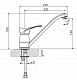 Florentina Смеситель FL-01 грей для кухонной мойки – фотография-4