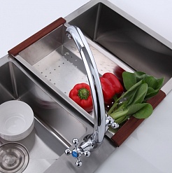 Frap Смеситель для кухни H19 F4219 хром – фотография-3