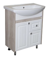 Mixline Тумба с раковиной Версаль 55 белое дерево