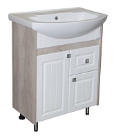 Mixline Тумба с раковиной Версаль 55 белое дерево