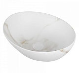 Teymi Раковина накладная в ванную Lori 40 мрамор белый матовый T50482