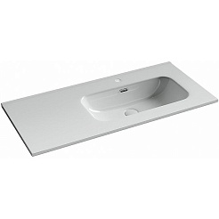 Sancos Тумба с раковиной Snob R 1.0 100 R bianco раковина Element 101 чаша справа CN7003R – фотография-7