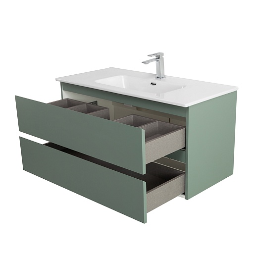 BelBagno Тумба под раковину Kraft 100 подвесная Еловый матовый – картинка-9