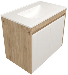 Teymi Фасад для тумбы Netta 80 Волна белый – фотография-3