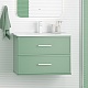 Brevita Тумба с раковиной Verde 70 подвесная зеленая – картинка-15