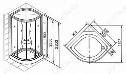 Appollo Душевая кабина TS-33W – фотография-3