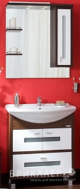 Бриклаер Мебель для ванной Бали 75 R венге – фотография-1