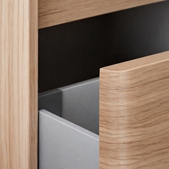 Vivon Тумба с раковиной Atwood 90 подвесная дерево – фотография-11