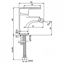 Vidima Смеситель для биде UNO BA236AA – фотография-2