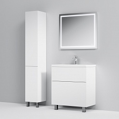 Am.Pm Мебель для ванной Gem 75 глянец белый, напольная, с 2 ящиками – фотография-8