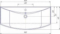 Misty Тумба с раковиной Эмма 105 – фотография-7
