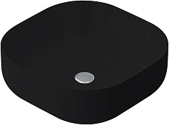 Am.Pm Мебельная накладная раковина Func 43 черная матовая – фотография-1