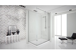 Aquanet  Душевой уголок "Beta 150x80-13" тонированное стекло – фотография-3