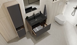 Jorno Тумба с раковиной Tossony 70 дуб самдал/антрацит Toss.01.70/P/DS-A/JR – фотография-7