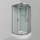Frank Душевая кабина F409/1 М Brilliant с крышей профиль хром стекло матовое – фотография-4