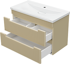 Brevita Тумба под раковину Ariana 80 капучино – фотография-4