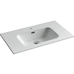 Sancos Тумба с раковиной Norma 2.0 80 белый глянец раковина Element 81 CN7005 – фотография-2