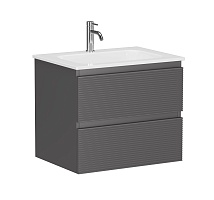 Sancos Тумба с раковиной Folk 60 grey soft раковина Grace 60 CN7011