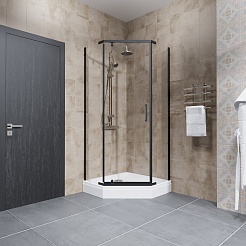 Triton Душевой уголок Дека-Блэк 100/100 Щ0000062933 – фотография-7