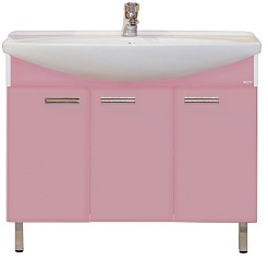 Misty Тумба для умывальника Джулия 105 розовая – фотография-1