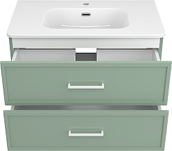 Brevita Мебель для ванной Verde 90 подвесная зеленая – фотография-7