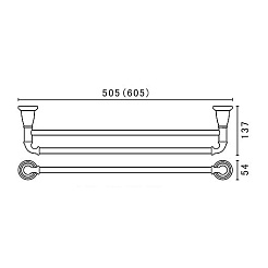 Art&Max Полотенцедержатель Bianchi AM-E-2609-D-Do – фотография-2