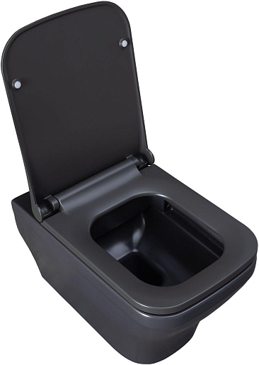 Allen Brau Чаша подвесного унитаза Infinity 4.21011.AN антрацит – фотография-8