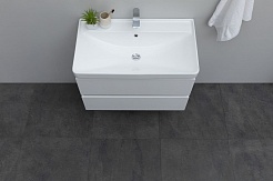 Aquanet Мебель для ванной Вега 80 подвесная белая глянцевая – фотография-6