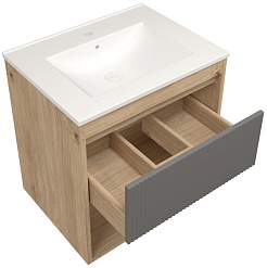 Teymi Фасад для тумбы Vitra 60 Волна графит – фотография-4