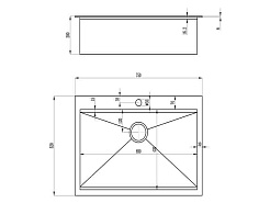 Zorg Кухонная мойка "Master" Dito ZM X-7552 – фотография-2