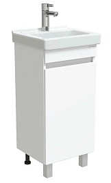 Onika Тумба под раковину Милтон Квадро 40 напольная белая – фотография-1