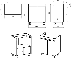Misty Тумба с раковиной Енисей 70 белая – фотография-8