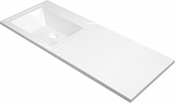 Opadiris Мебель для ванной Фреш 120 L под стиральную машину подвесная белая – фотография-7
