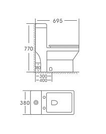 Stella Polare Унитаз-моноблок напольный Бургос KN6184000 белый – фотография-3