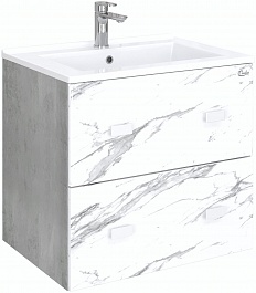 Onika Мебель для ванной Марбл 65.13 подвесная мрамор/камень бетонный – фотография-2