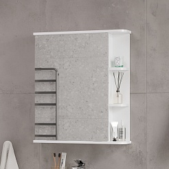 Volna Мебель для ванной Twing 60.2Y белая/бетон – фотография-16
