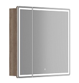 Sancos Зеркало-шкаф Mirror 90 с подсветкой MI90EG дуб галифакс натуральный