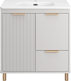 Brevita Тумба под раковину Risacca Crema 80 серая – фотография-1