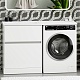 Misty Тумба с раковиной под стиральную машину Ингрид 130 L белая – картинка-16