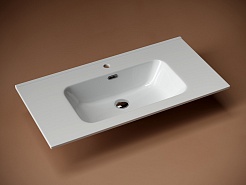 Sancos Тумба с раковиной Snob R 90 beige soft раковина CN7002 – фотография-9