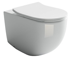 Ceramicanova Напольный приставной унитаз Metropol Rimless CN4004 белый