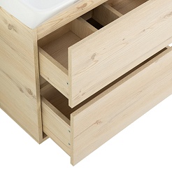 BelBagno Тумба под раковину Neon 60 с 2 ящиками подвесная Pino Bianco – фотография-5